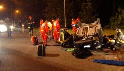 RAVENNA Due Incidenti Stradali Cinque Persone Ferite VIDEO