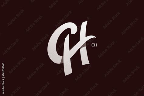 Letter C and H Monogram Logo Design Vector Stock Vector | Adobe Stock