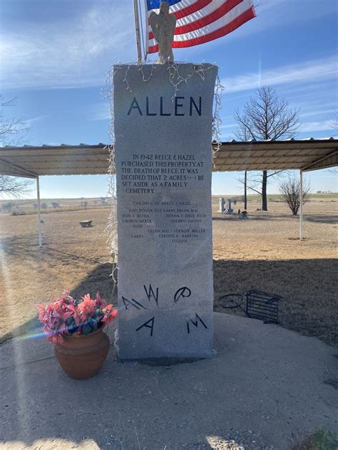 Allen Cemetery In Oklahoma Find A Grave Cemetery