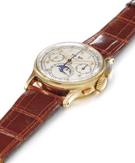 Patek Philippe An Extremely Fine Rare And Historically Important 18k