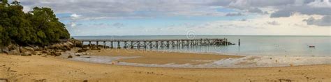 Pier At Plage Des Dames In Noirmoutier Stock Image Image Of Ocean