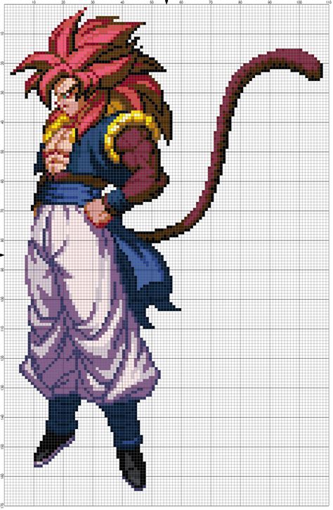 Grid Minecraft Pixel Art Dragon Ball Z - Pixel Art Grid Gallery