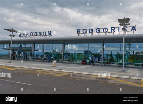 Podgorica Airport Tgd Jp Aerodromi Crne Gore Stock Photo Alamy