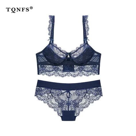 TQNFS Cup Thin Cotton Girl Thin Section Sexy Lingerie Set Lace Bra