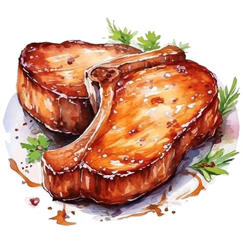 Pork Chops Png Clipart Etsy