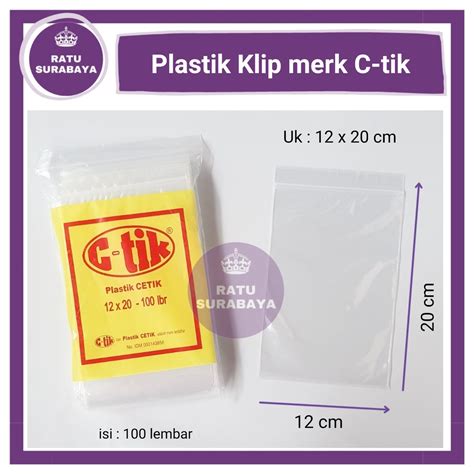 Jual Plastik Klip X Cm Isi Kantong Packing Masker Obat Snack