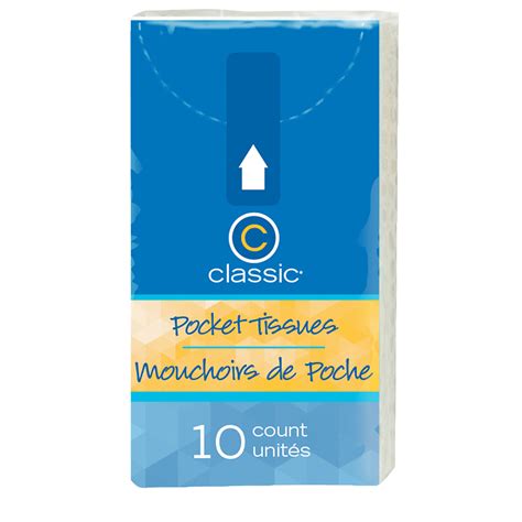 Classic® Pocket Tissues 8 10 3 Ply Tissue Packsea