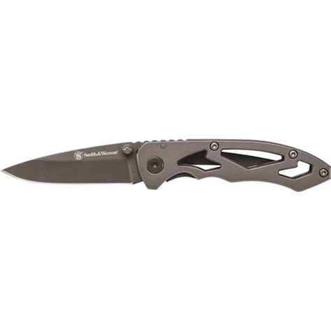 Smith And Wesson Frame Lock Drop Point Folding Knife Gunstuff®