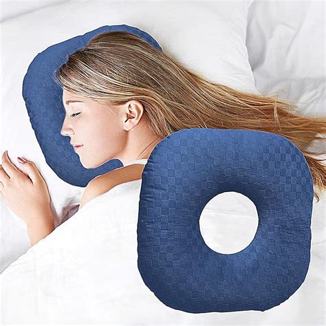 Amazon Wuronsa Ear Piercing Pillow For Side Sleepers Pillow With