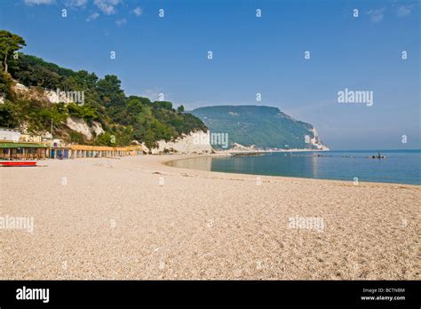 Sirolo beach Ancona Italy Stock Photo - Alamy