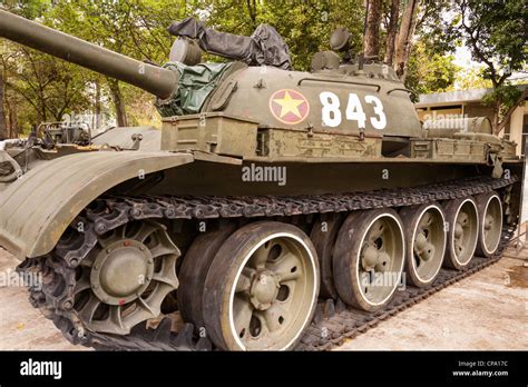 Russian T54 tank at the Reunification Hall, Ho Chi Minh City Stock Photo, Royalty Free Image ...