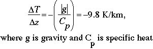 Lapse Rate Calculator