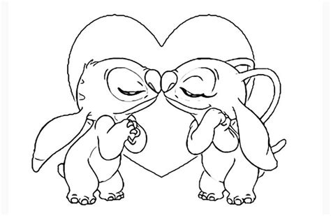 Cute Stitch Coloring Pages And Easy Disney Drawings