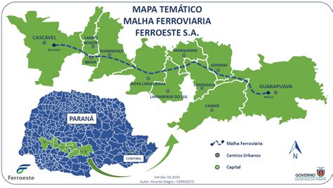 Malha Ferrovi Ria Estrada De Ferro Paran Oeste S A