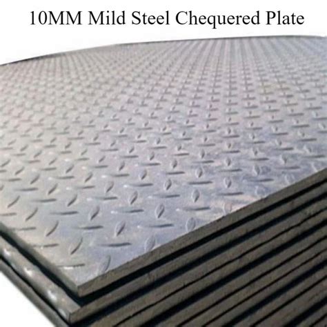 10mm Mild Steel Chequered Plate Material Grade Is2062 At ₹ 605kg In