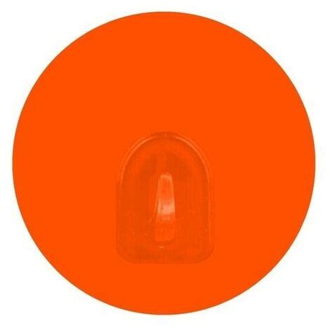 Lot De Crochets Rond Mural Repositionnables Orange Msv