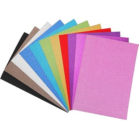 Amazon Vetuza Sheets Glitter Colored Cardstock Paper Lb