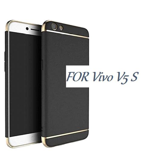 VIVO V5S Plain Cases ClickAway - Black 3 in 1 Protective Cover - Plain Back Covers Online at Low ...