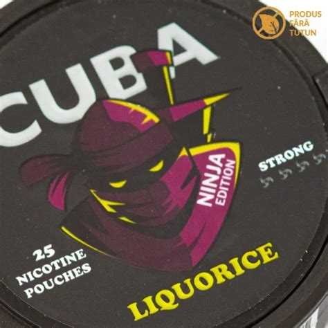 Nicotine Pouch CUBA Ninja Liquorice 20 Mg Pouch ETutun Ro