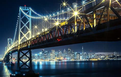 Golden Gate Bridge At Night Wallpaper