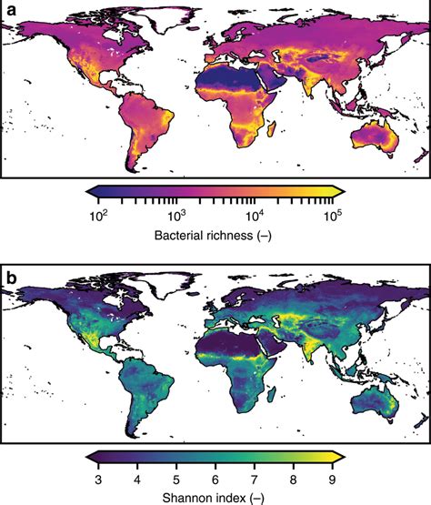 Modeled Global Biogeography Of Soil Bacterial Diversity Global Patterns