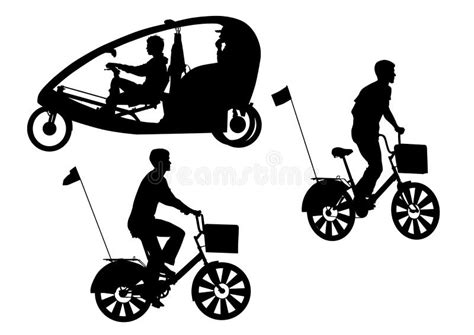 Trishaw stock vector. Illustration of transport, bicycles - 10302787