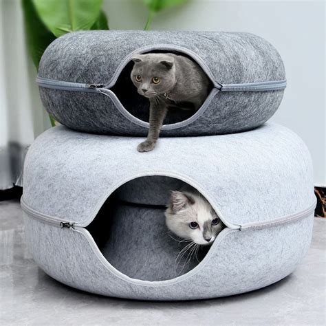 Donut T Nel Interactivo Para Gatos Cama De Doble Uso Para Hacer