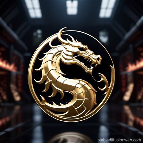 Metallic Hd Dragon Logo Of Mortal Kombat Stable Diffusion Online