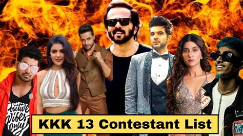 New List Of Khatron Ke Khiladi Season 13 Contestants List Kkk 13 Contestants Rohit Shetty