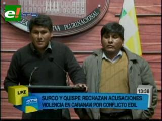 Surco Y Quispe Rechazan Estar Involucrados En Los Hechos Violentos De