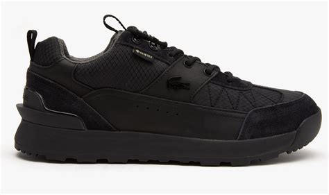 Sneakers Urban Breaker Lo Gtx Lacoste En Textile Et En Cuir Noir