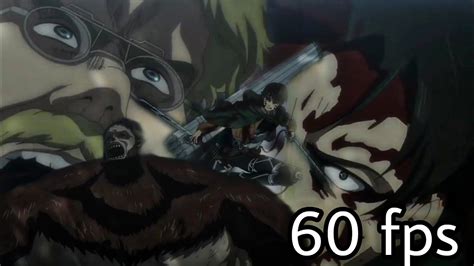 60fps Shingeki No Kyojin Levi Vs Zeke ROUND 2 3D AUDIO YouTube