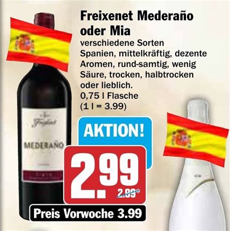 Freixenet Mederano Oder Mia Ml Angebot Bei Aez