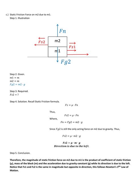 Solved A Block M Rests On A Frictionless Surface A Second Block M