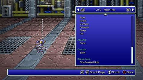 Final Fantasy V Blue Mage Spells And Their Earliest Collection Points