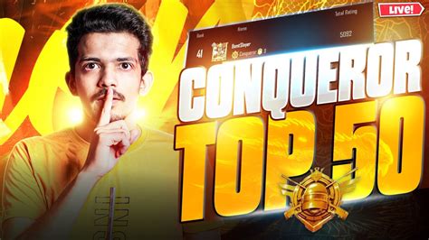 15 KD Possible Top 50 AAJ Bhartiya Conqueror BGMI LIVE YouTube