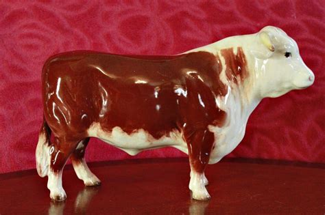 Vintage Beswick Porcelain Hereford Bull Model 949 1941 1957