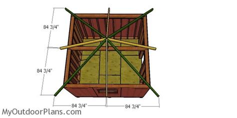 Fitting The Hip Rafters 12×12 Shed Myoutdoorplans