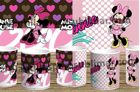 Minnie Mouse Plantillas Tazas Plantillas Para Sublimar