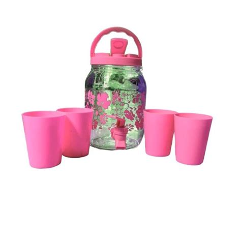 Drink Jar Set In Teko Set Eskan Cangkir Gelas Galon Mini