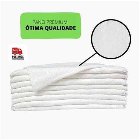 Kit 10 Pano De Chão Branco Grande Saco Duplo Algodão Atacado Mebuscar