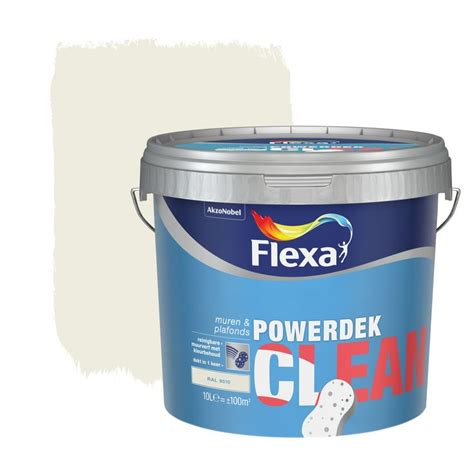 Flexa Powerdek Clean Mat RAL9010 10L Muurverf Reinigen Metselwerk