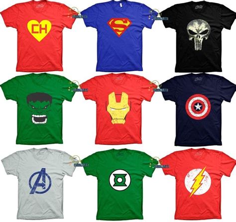 Camisetas Personalizadas Super Herois 5 Camisetas Super Herois