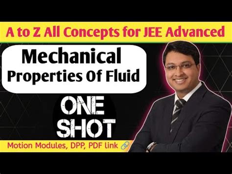 Fluids Class Physics One Shot Mechanical Properties Of Fluids One