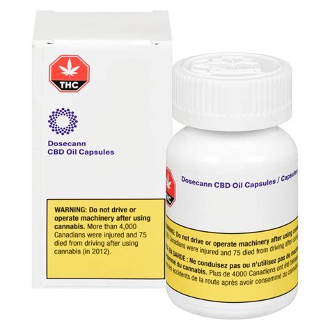 Dosecann CBD Oil Capsules - PEI Cannabis Management Corporation