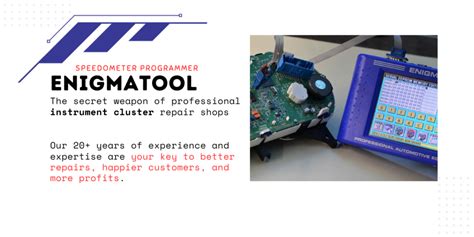 Enigmatool Instrument Clusters Repair And Mileage Programming Tool