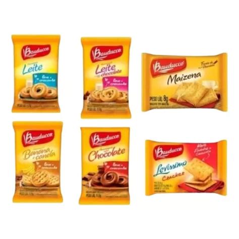 Biscoito Bauducco 11 5g Sache C 2 Mista Caixa 50 Unidades MercadoLivre