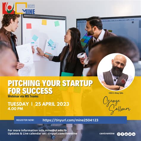 Lebanese University Centre Mine Invites You To The Webinar Pitching