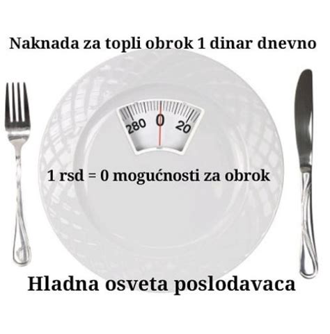 Naknada Za Topli Obrok Dinar Dnevno Style Rs