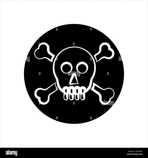 Skull And Crossbones Icon Skull Cross Bones Vector Art Illustration Stock Vector Image And Art